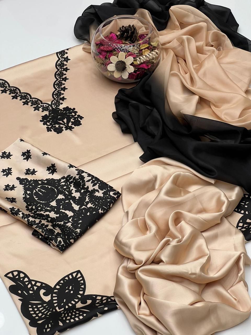WINTER SILK DIGITAL PRINTED 3-PIECE - SD#54